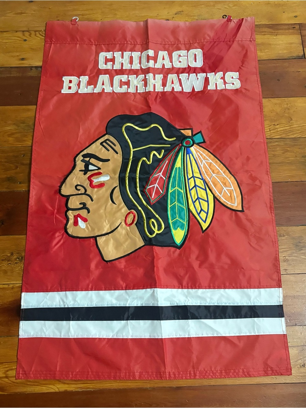 Chicago Blackhawks Red NHL Banner Flag